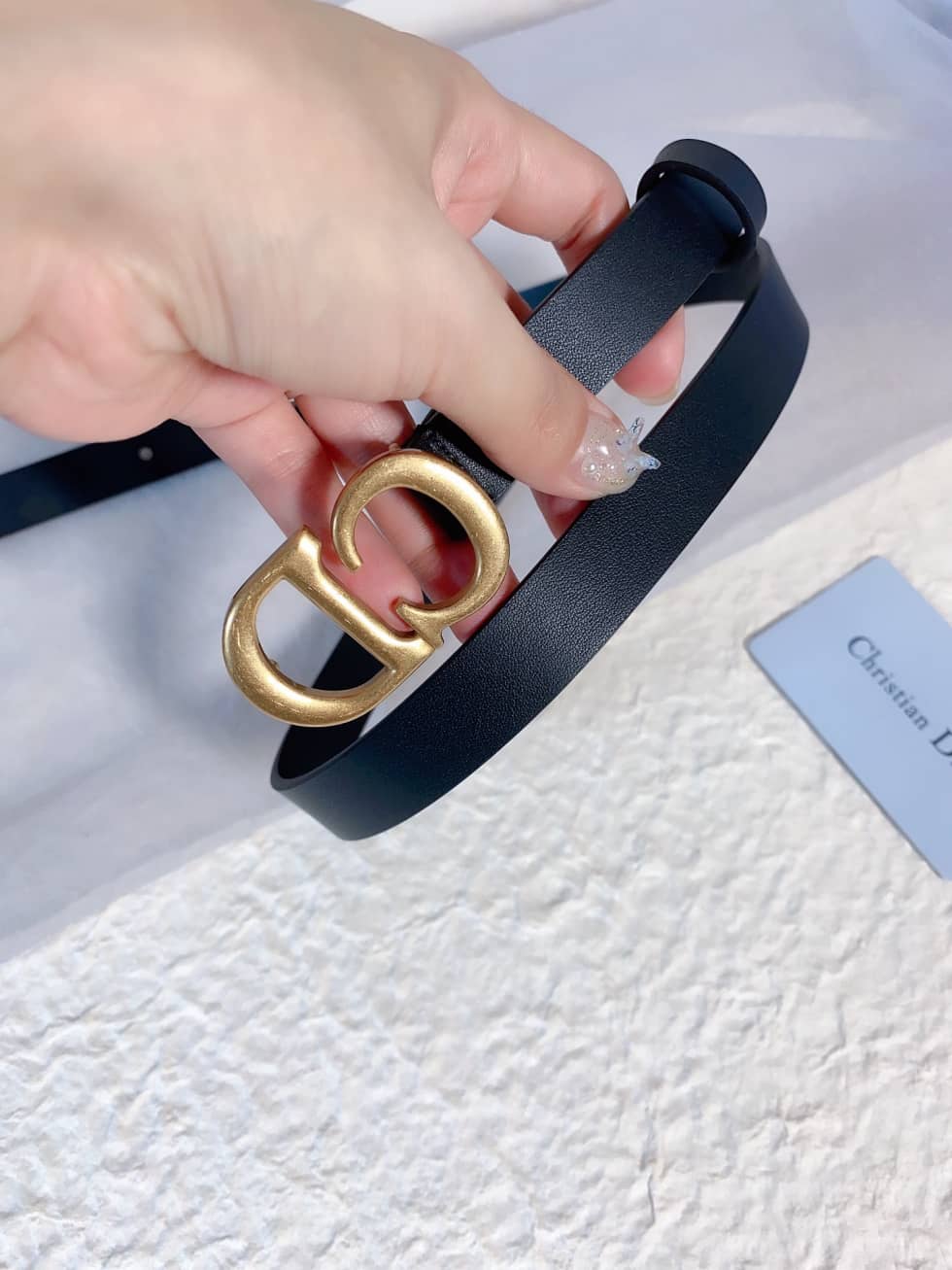 Replica Dior Buckle Belt 20mm For Lady - DEEPREPS