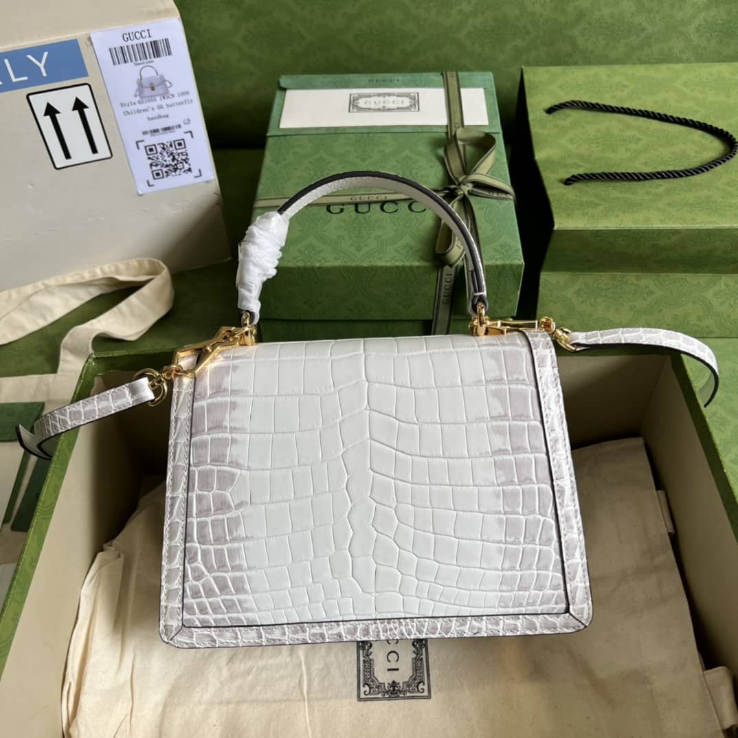 Gucci Ophidia Small Top Handle Shoulder Bag With Web 651055 Replica - DEEPREPS