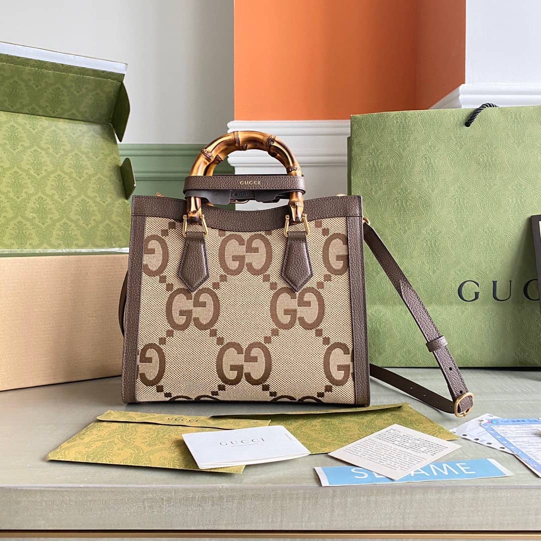 Gucci Diana Jumbo GG Small Tote 660195 Replica Crossbody Bag - DEEPREPS