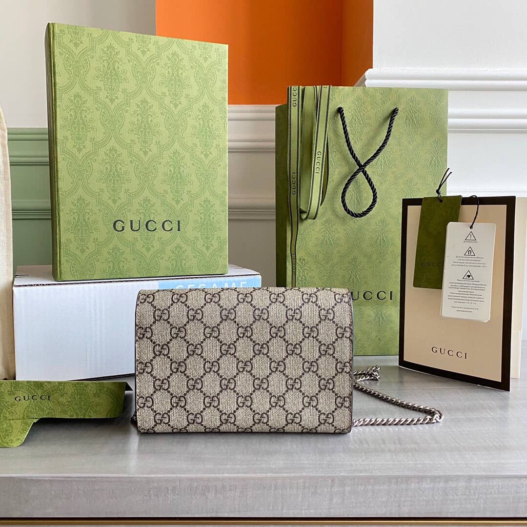 Gucci Dionysus Chain Wallet Shoulder Bag Replica Red 401231 - DEEPREPS