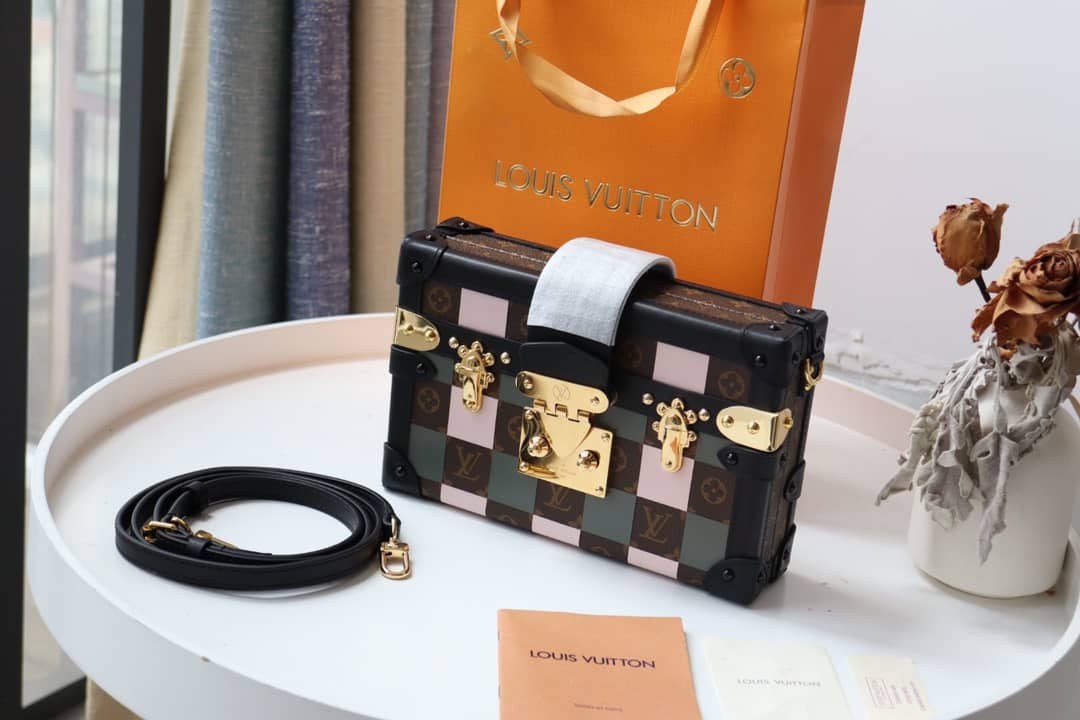 Louis Vuitton Petite Malle Monogram Canvas Replica Bag Green M40273 - DEEPREPS