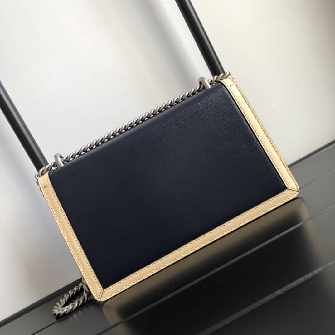 Gucci Dionysus Dupe GG Supreme Dionysus Chain Shoulder Bag Replica Blue Red 400249 - DEEPREPS