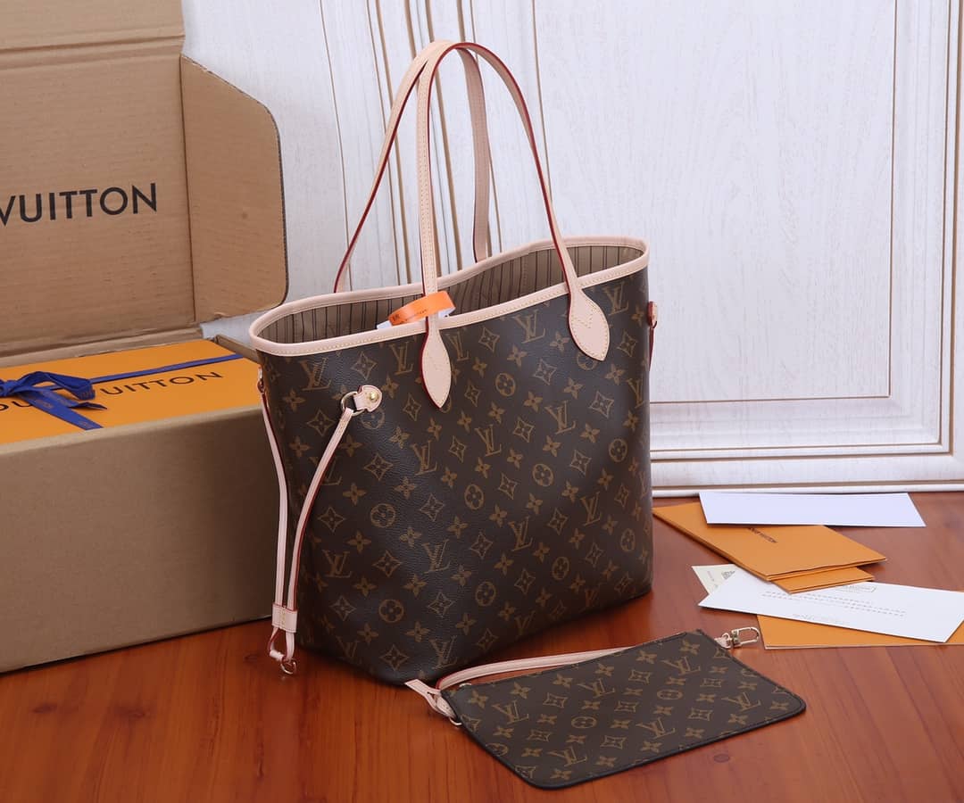 Louis Vuitton Monogram Neverfull MM Bag Replica Pink M40995 - DEEPREPS