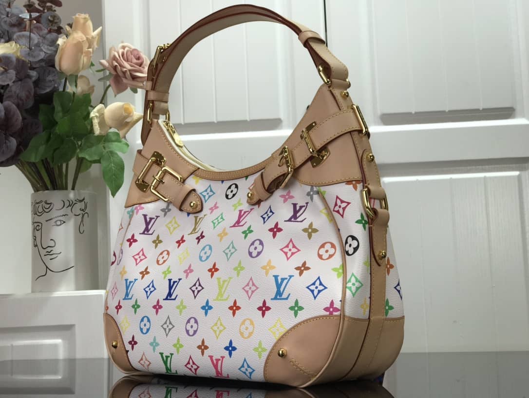 Louis Vuitton Monogram Multi Color Greta Shoulder Bag Replica White M40196 - DEEPREPS