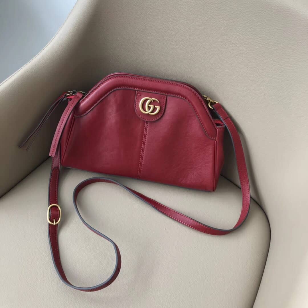 Gucci Belle Marmont Feline Small Crossbody Bag Replica Red 524620 - DEEPREPS