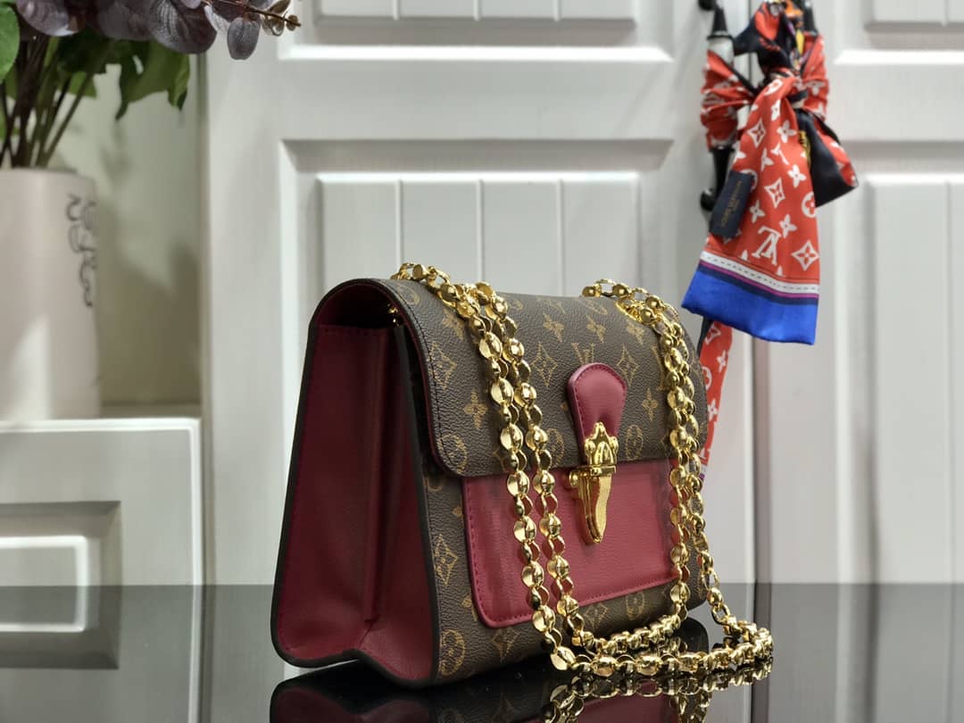 Louis Vuitton Monogram Canvas Victoire Chain Bag Replica Purple M41731 - DEEPREPS