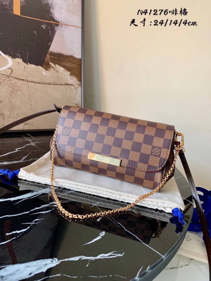 Louis Vuitton Favorite MM Demier Ebene Replica Crossbody Bag N41129 - DEEPREPS