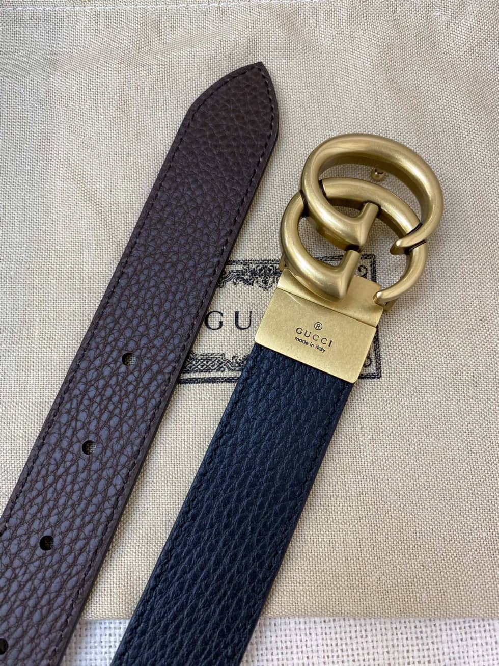 Fake Gucci Logo Belt 30mm - DEEPREPS