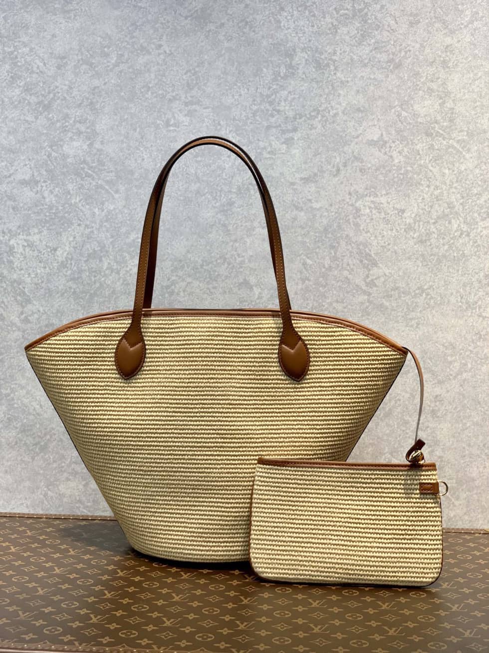 Louis Vuitton Saint Jacques M59963 Replica Straw Shoulder Bag - DEEPREPS
