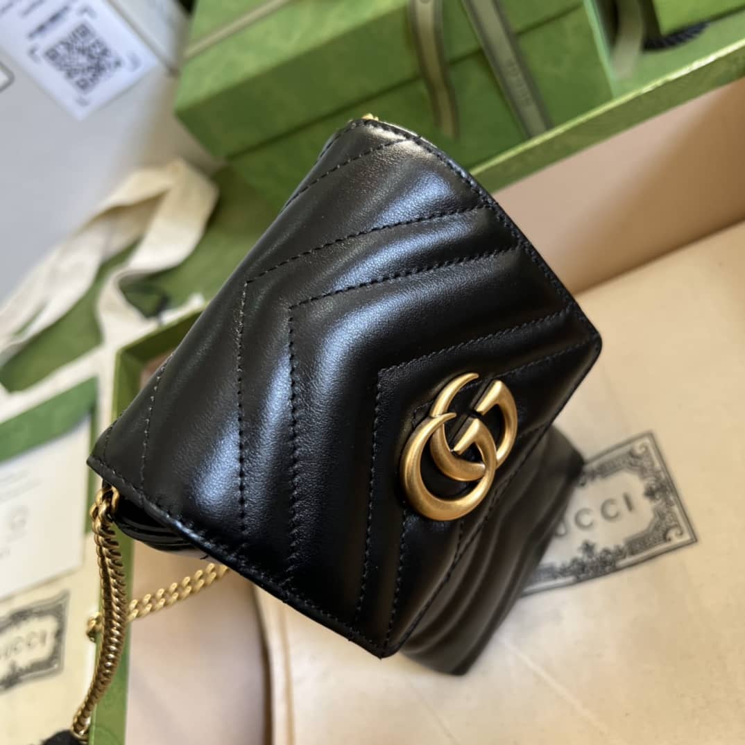 Gucci GG Marmont Matelassé Mini Bag Replica 672251 - DEEPREPS