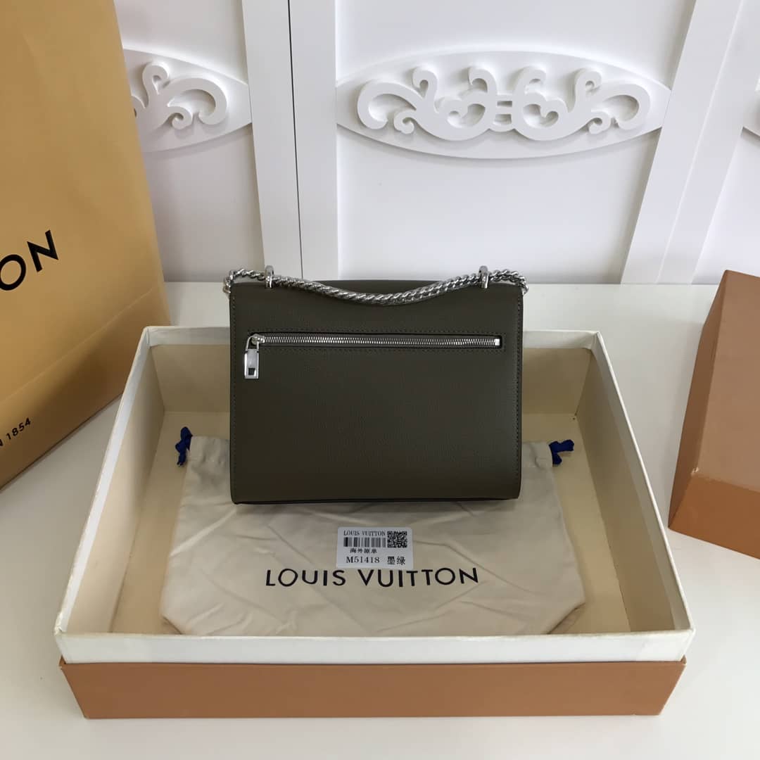 Louis Vuitton MyLockMe BB Calf Chain Replica Shoulder Bag Green M51418 - DEEPREPS