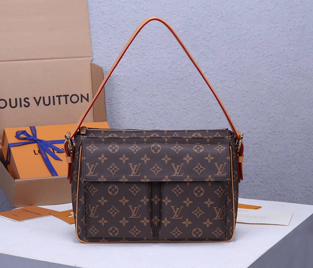 Louis Vuitton Vintage Bibashite MM Monogram Canva Bag Replica M51160 - DEEPREPS