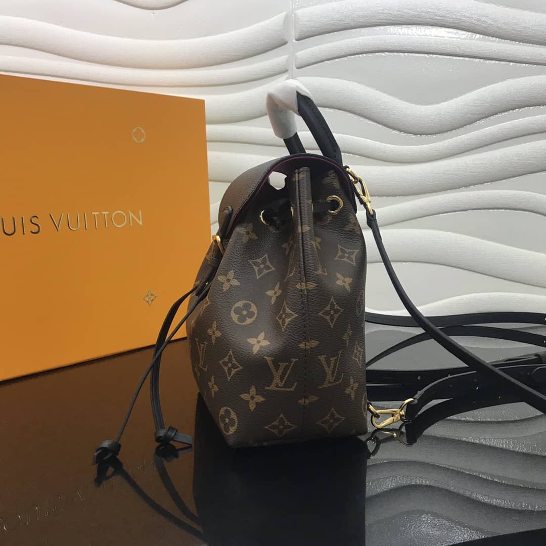Louis Vuitton Montsouris BB Monogram Replica Backpack Black M45502 - DEEPREPS