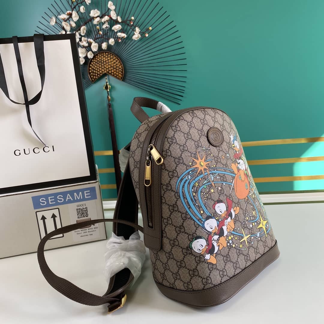 Gucci Donald Duck Disney x Gucci Backpack GG Supreme Fabric Replica 552884 - DEEPREPS
