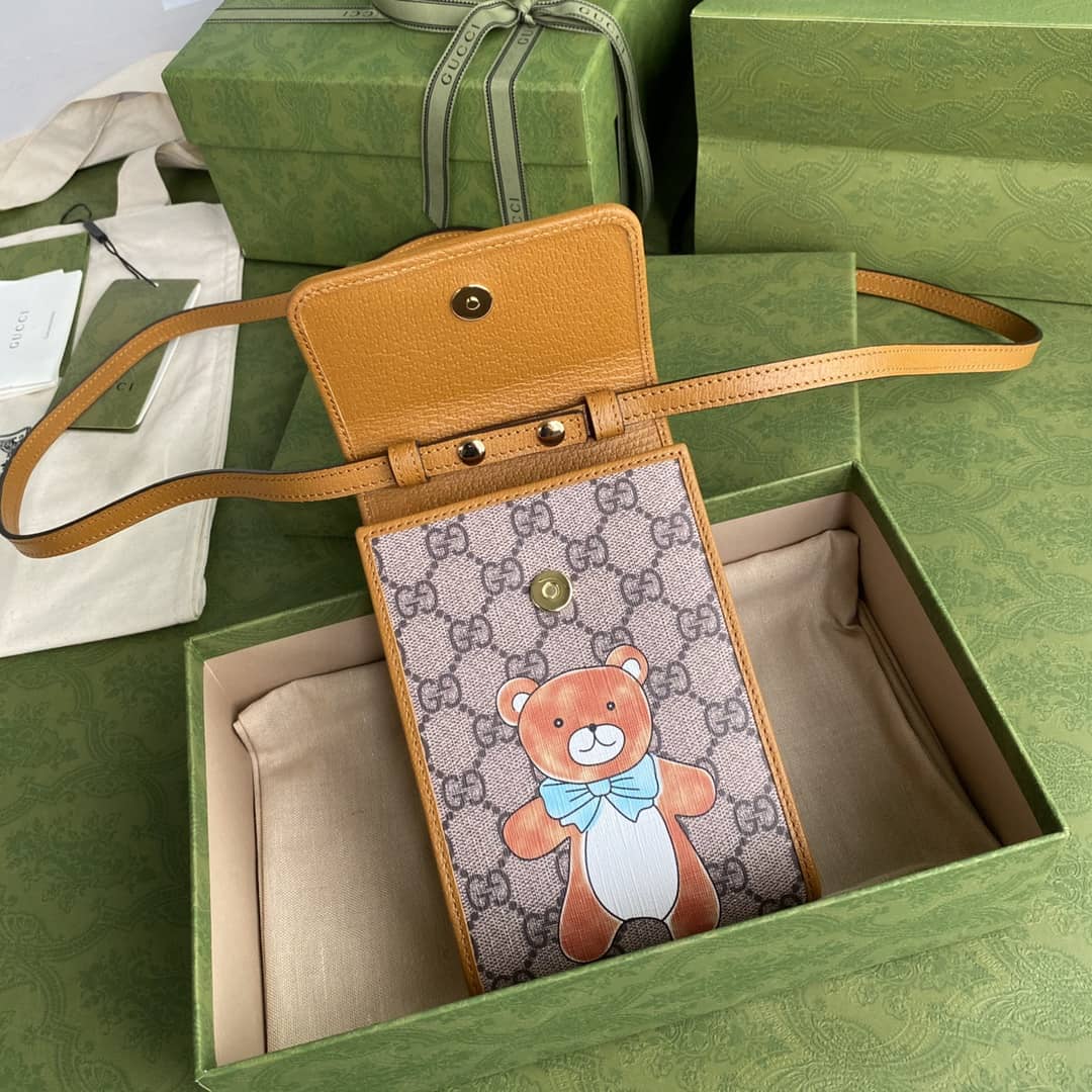 Kai x Gucci Mini Canvas Phone Bag Replica 647805 - DEEPREPS