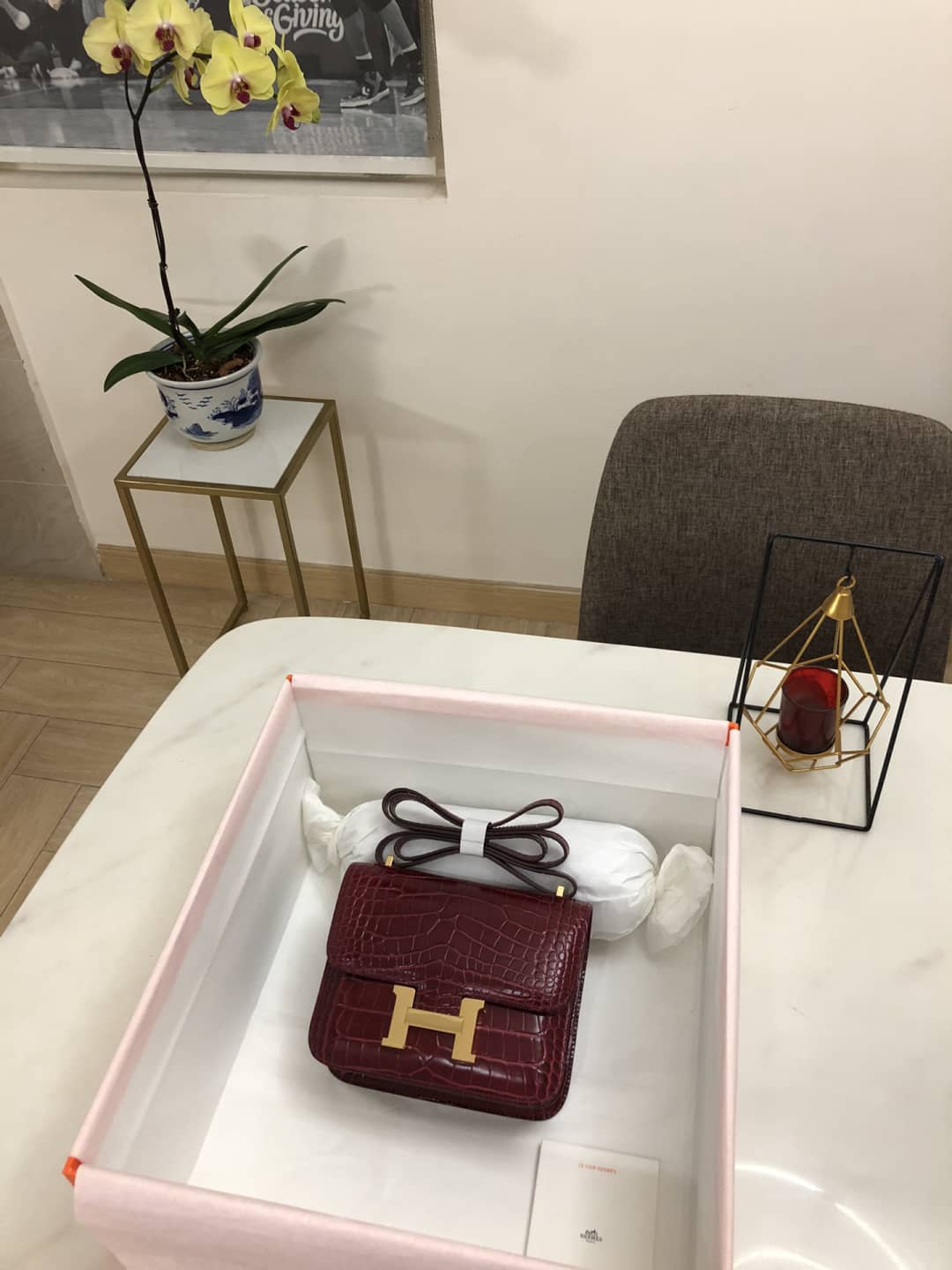 Hermes Replica Constance 18CM Crocodile Shiny Bag - DEEPREPS