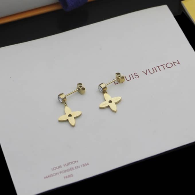 LV Hoop Earrings Dupe Logo AAA+ - DEEPREPS