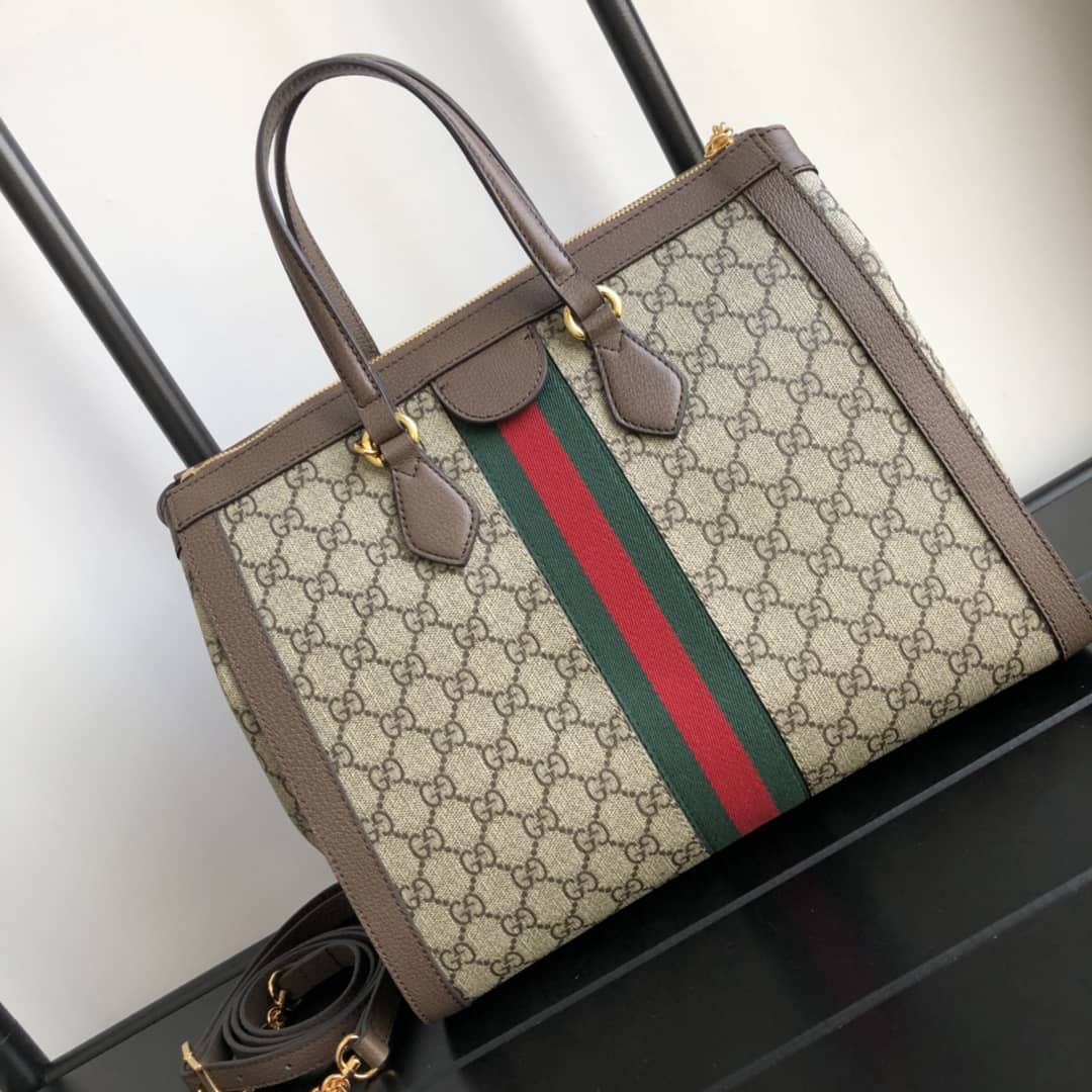 Gucci Ophidia Medium GG Supreme Shoulder Bag Replica 524537 - DEEPREPS