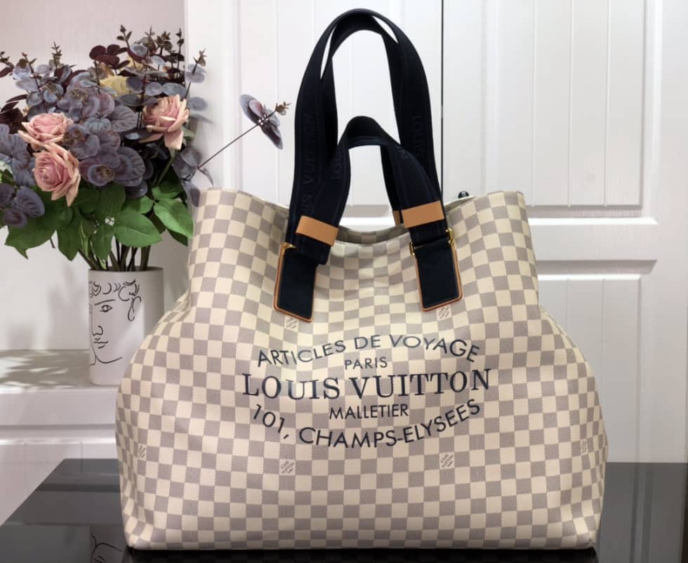 Louis Vuitton Cabas Damier Azur Canvas GM N41180 Replica Shoulder Bag - DEEPREPS