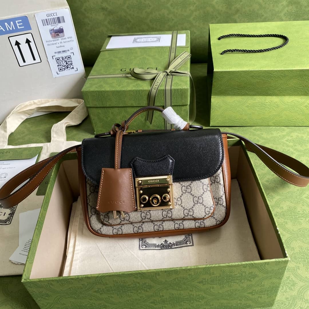 Gucci Supreme GG Padlock Canvas Mini Bag Replica 658487 - DEEPREPS
