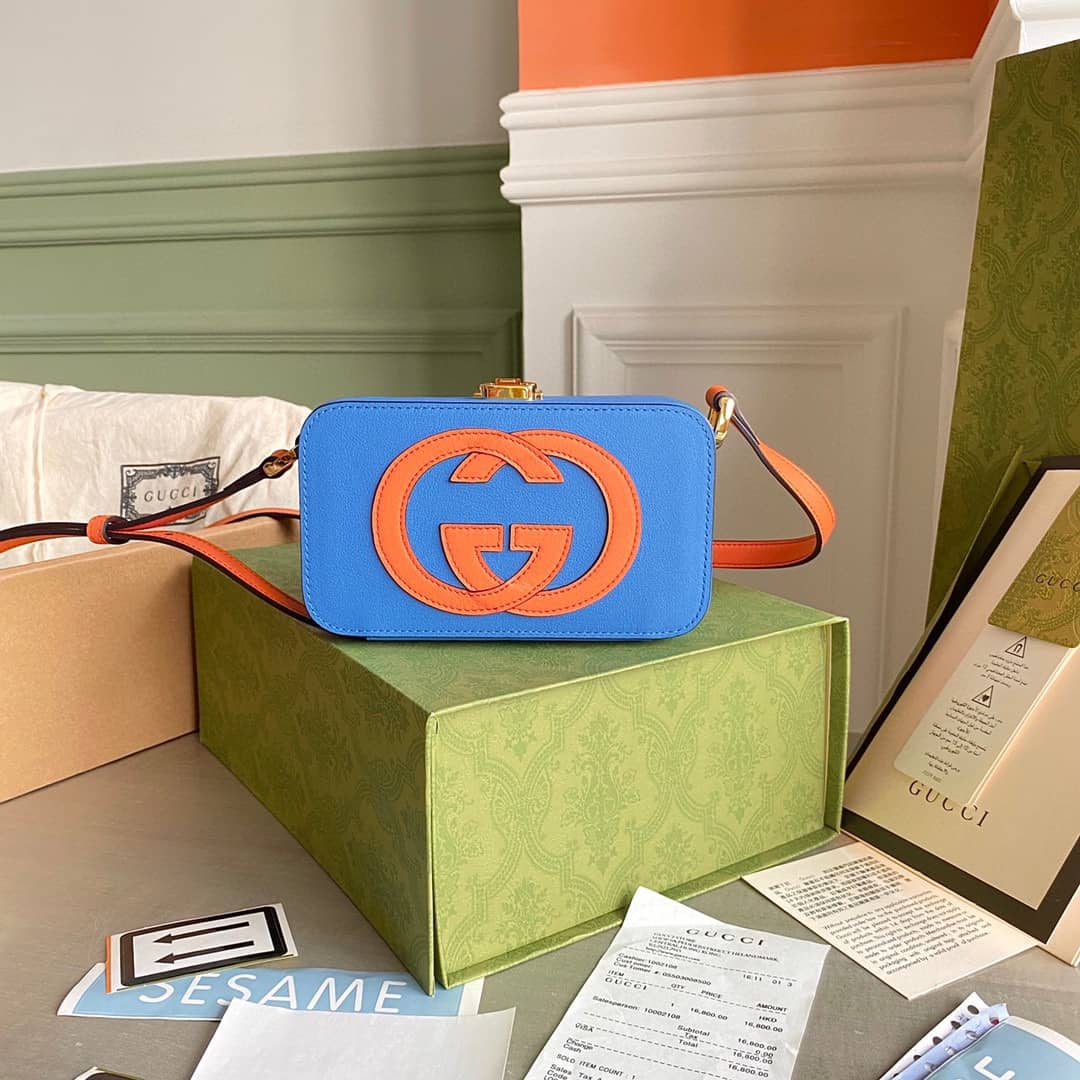 Gucci Interlocking G Mini Bag Replica Blue 658230 - DEEPREPS