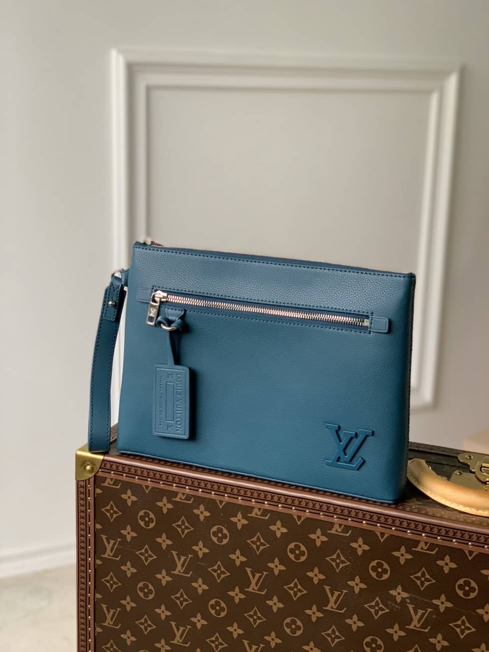 Louis Vuitton Aerogram Pochette Blue M69837 Replica - DEEPREPS