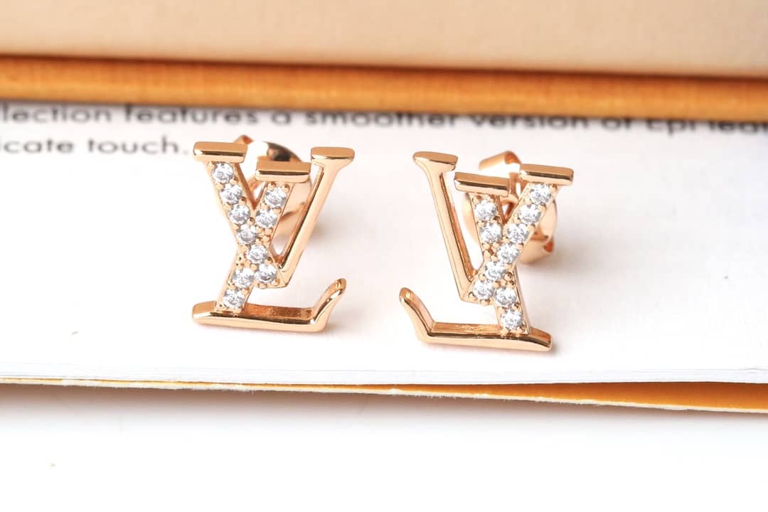 LV Hoop Earrings Dupe Logo - DEEPREPS