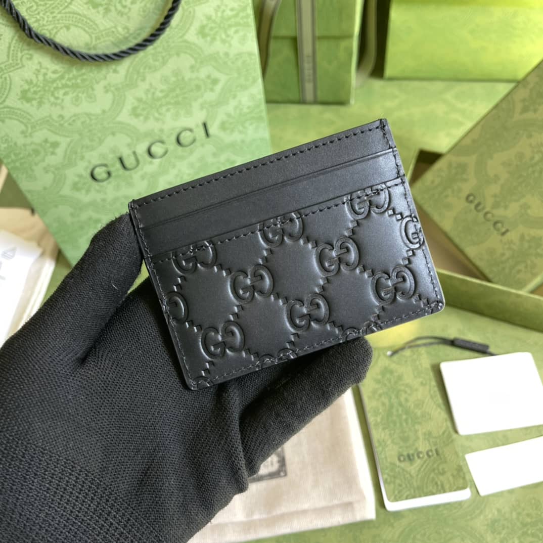 Gucci Signature Cards Holder Replica 473927 - DEEPREPS