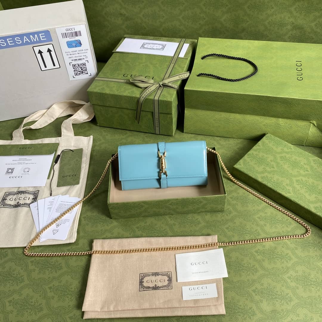 Gucci Jackie 1961 Shoulder Bag Chain Wallet Replica 652681 - DEEPREPS