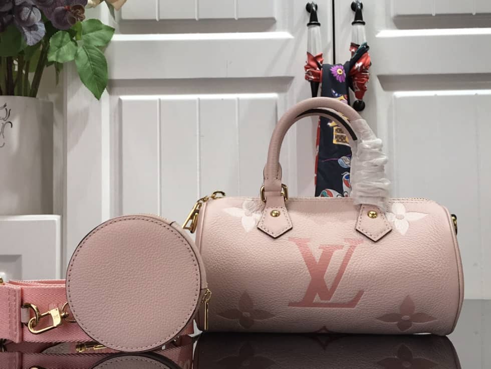 Louis Vuitton Monogram Empreinte Papillon BB Pink M45708 Replica Shoulder Bag - DEEPREPS