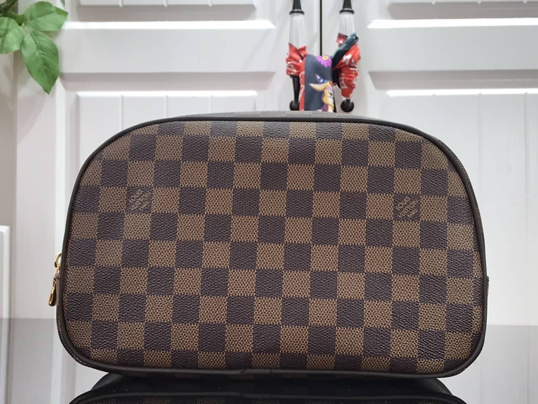 Louis Vuitton Damier Ebene Toiletry Bag Replica M47527 - DEEPREPS
