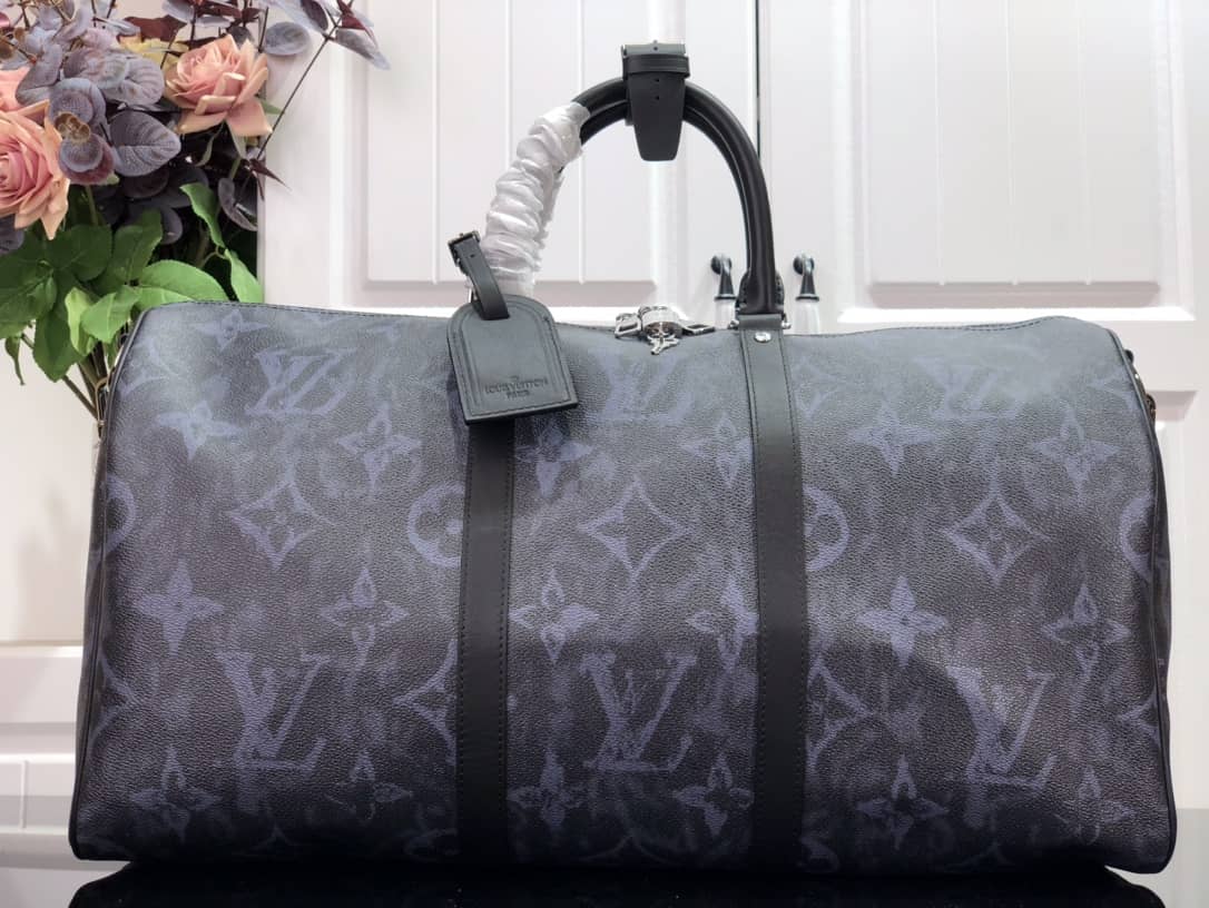 Louis Vuitton Monogram Coated Canvas Keepall Bandouliere 50 Replica Bag M57278 - DEEPREPS