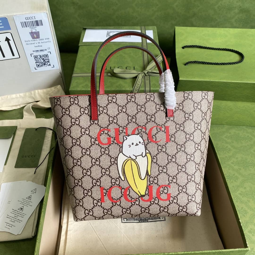 Gucci Children GG Supreme Tote Replica 410812 - DEEPREPS