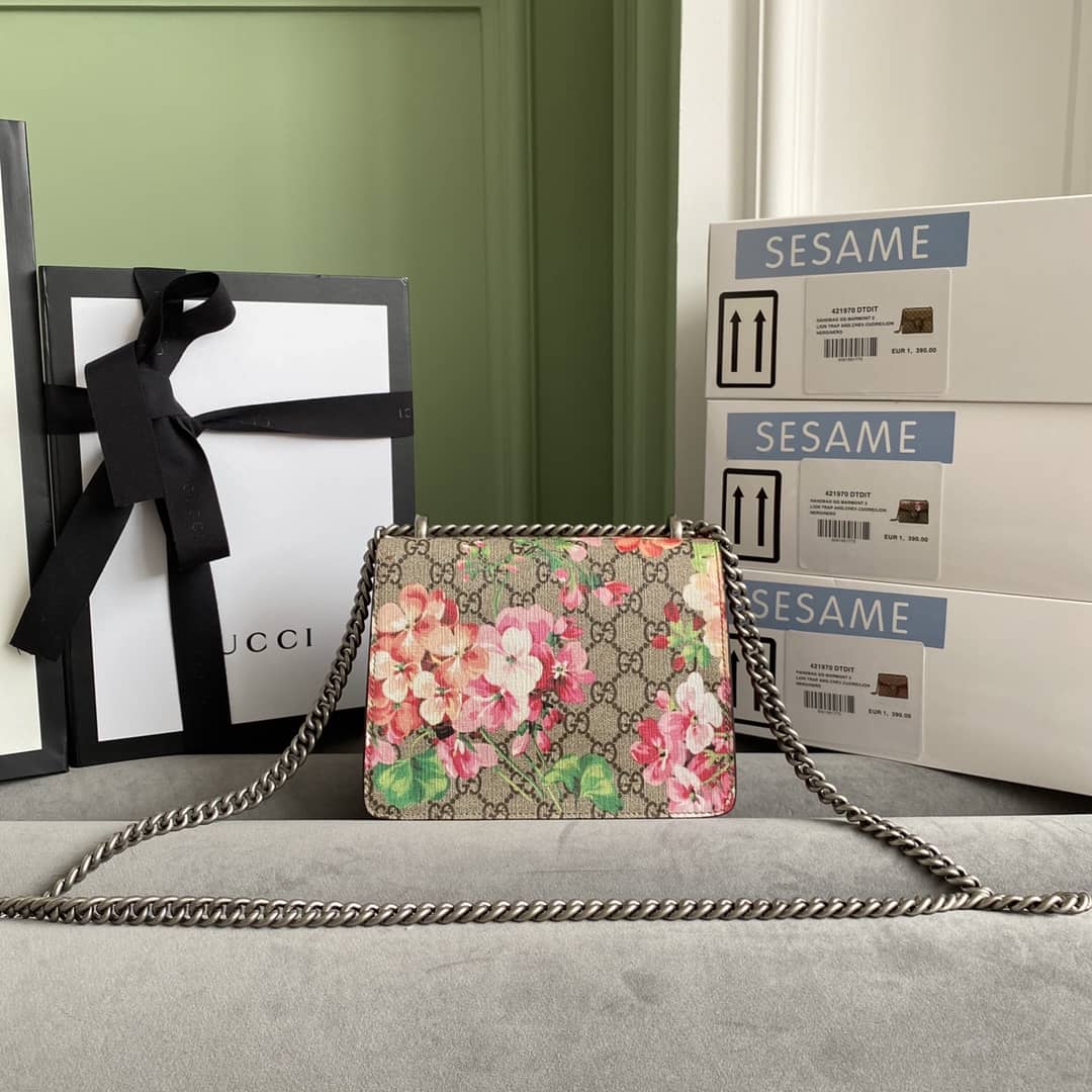 Gucci Dionysus Dupe GG Supreme Dionysus Chain Replica Shoulder Bag Brown 400249 - DEEPREPS