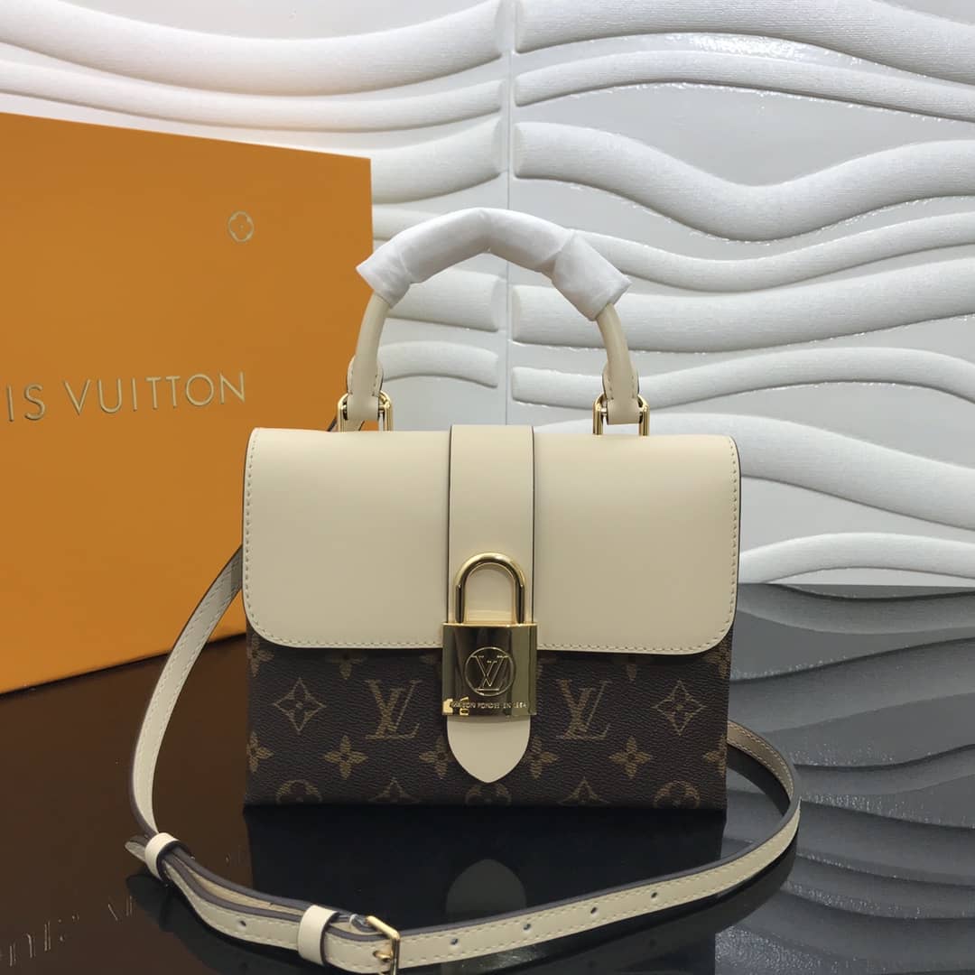 Louis Vuitton Locky BB Replica Crossbody Handbag Beige M44321 - DEEPREPS