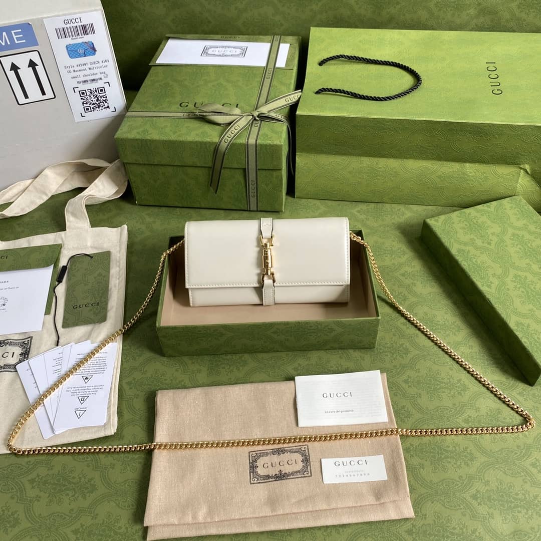 Gucci Jackie 1961 Shoulder Bag Chain Wallet Replica 652681 - DEEPREPS
