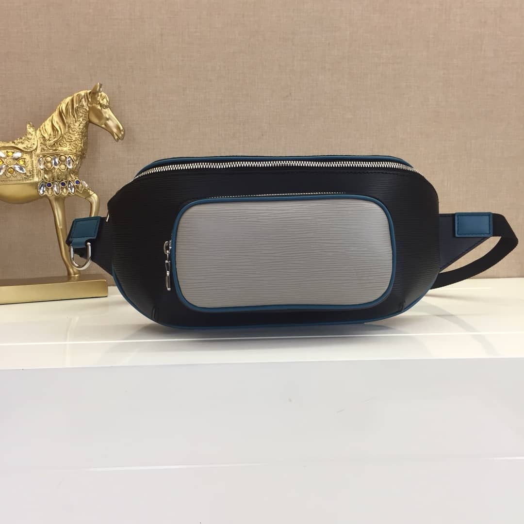 Louis Vuitton Damier Graphite Canvas Replica  Bumbag Black Blue M51464 - DEEPREPS