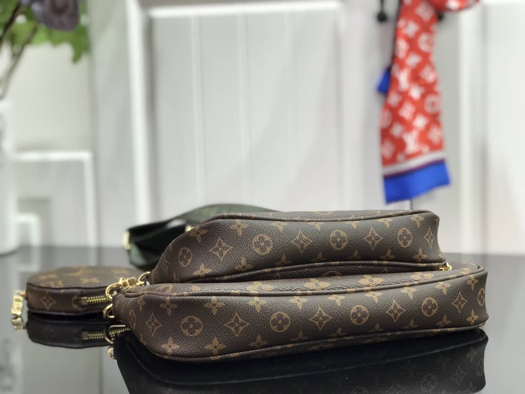 Louis Vuitton Monogram Canvas Multi Pochette Replica Green M44823 - DEEPREPS