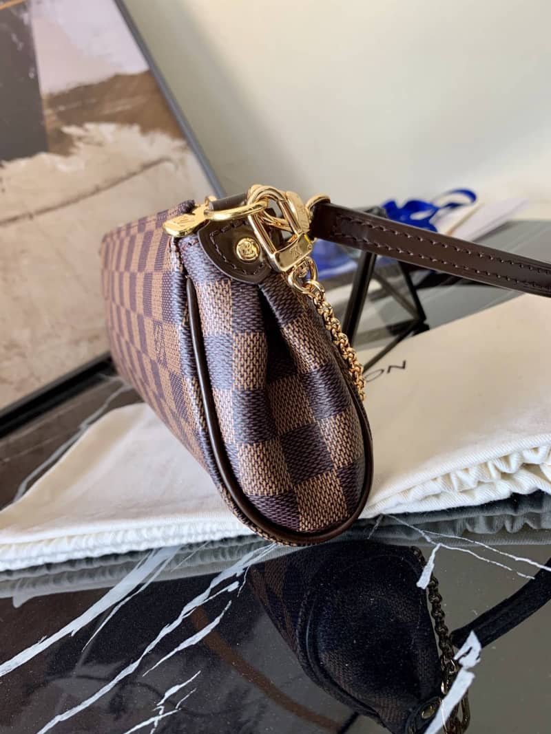 Louis Vuitton Eva 2way Pouch Damier Chain Replica Bag N55213 - DEEPREPS