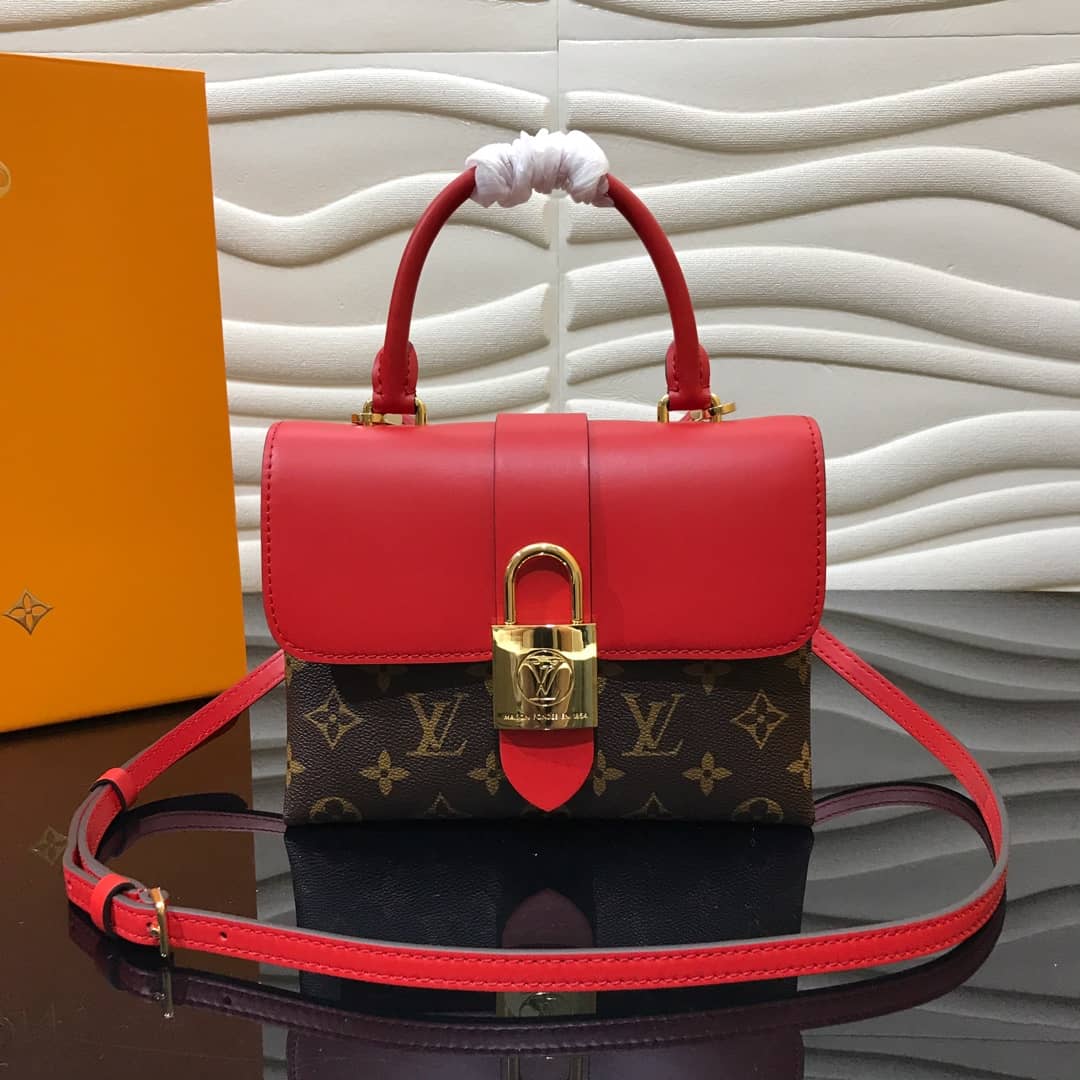 Louis Vuitton Locky BB Replica Shoulder Handbag Red M44080 - DEEPREPS