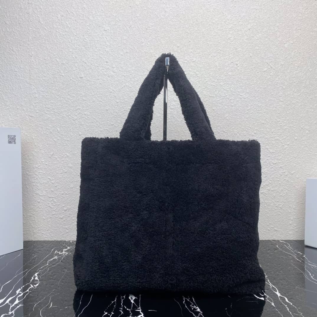 Prada Shearling Tote Shoulder Bag - DEEPREPS