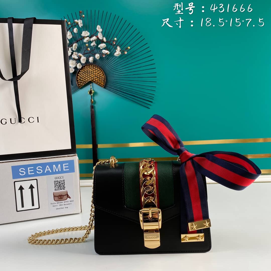 Gucci Sylvie Mini Chain Shoulder Bag Replica 431666 - DEEPREPS