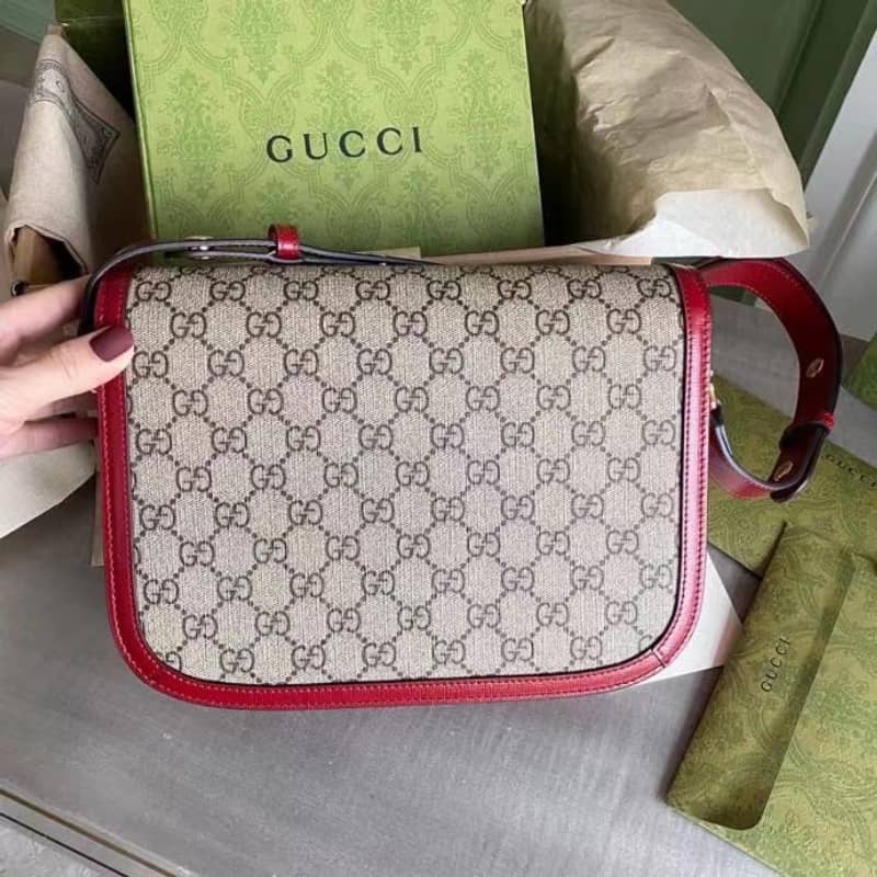 Gucci Horsebit 1955 Shoulder Bag Replica Red 602204 - DEEPREPS