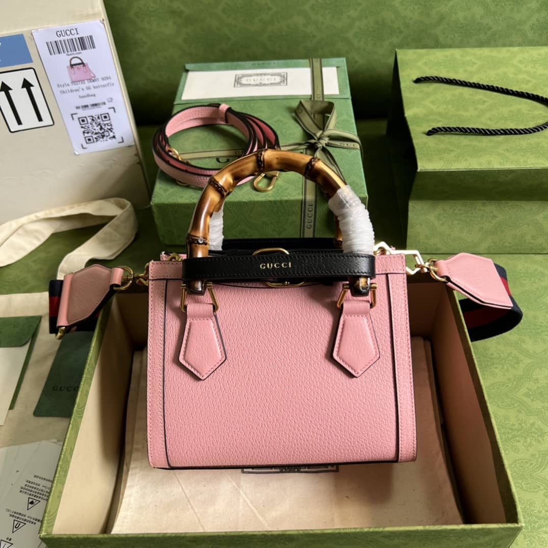Gucci Diana Mini Tote Pink 702732 Replica Bag - DEEPREPS
