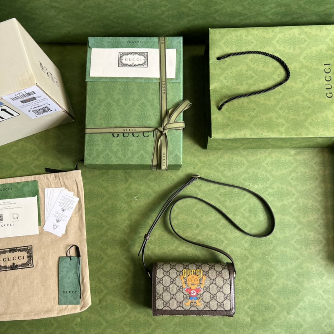 Gucci Cherry Print Mini Crossbody Bag 700733 Replica - DEEPREPS