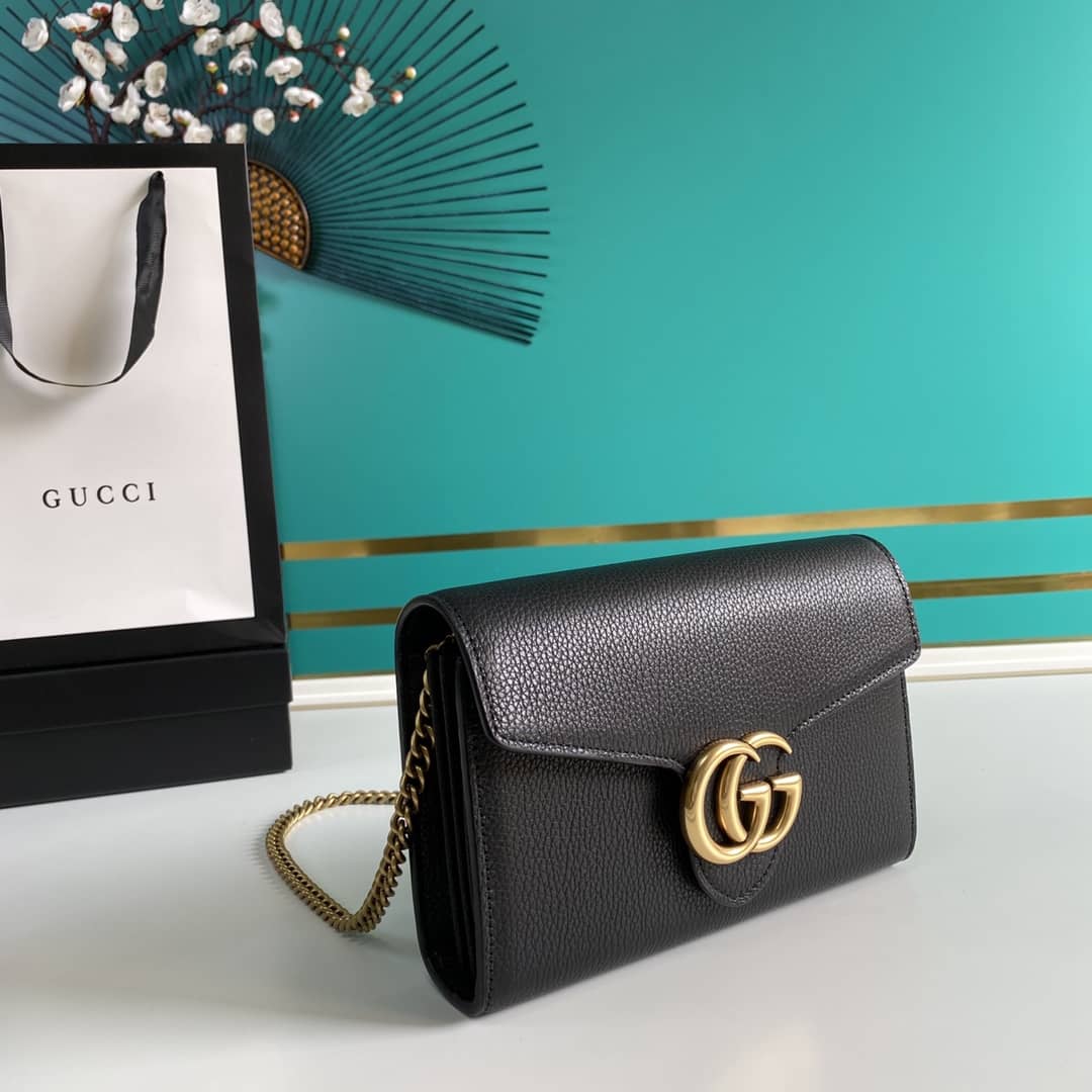 Gucci GG Marmont Shoulder Bag Chain Wallet Replica 401232 - DEEPREPS