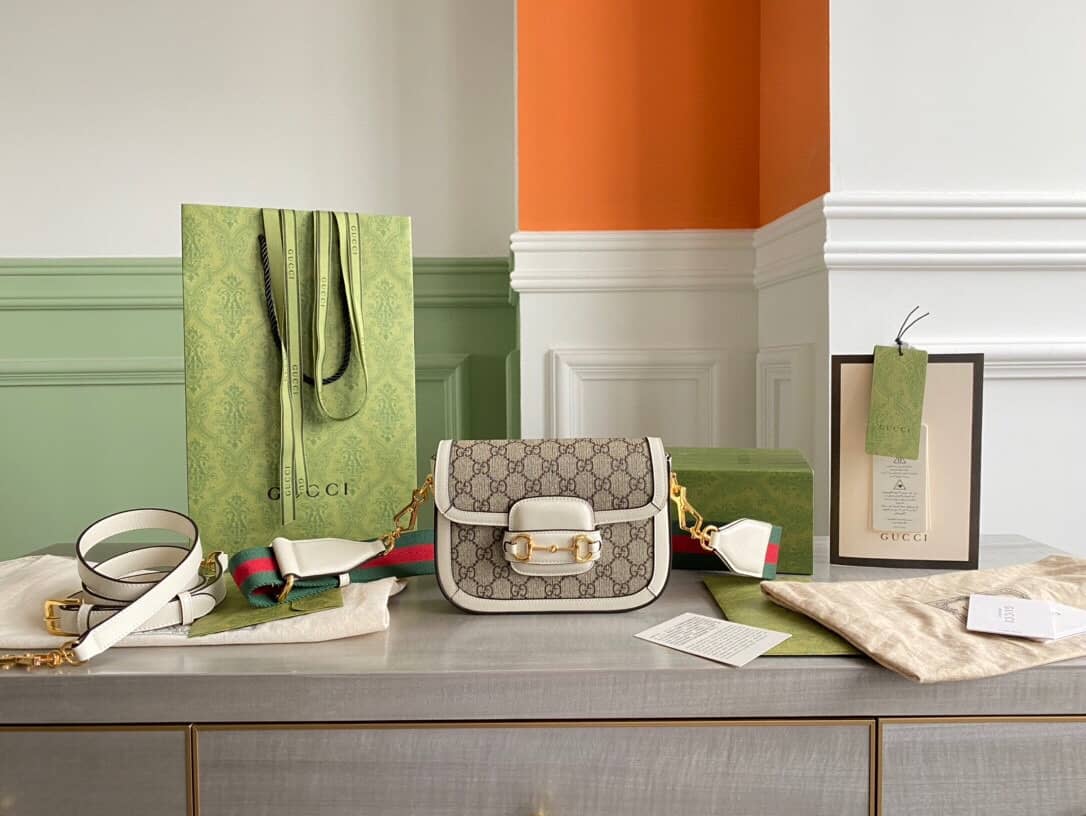 Gucci Horsebit 1955 Mini Bag Replica White 658574 - DEEPREPS