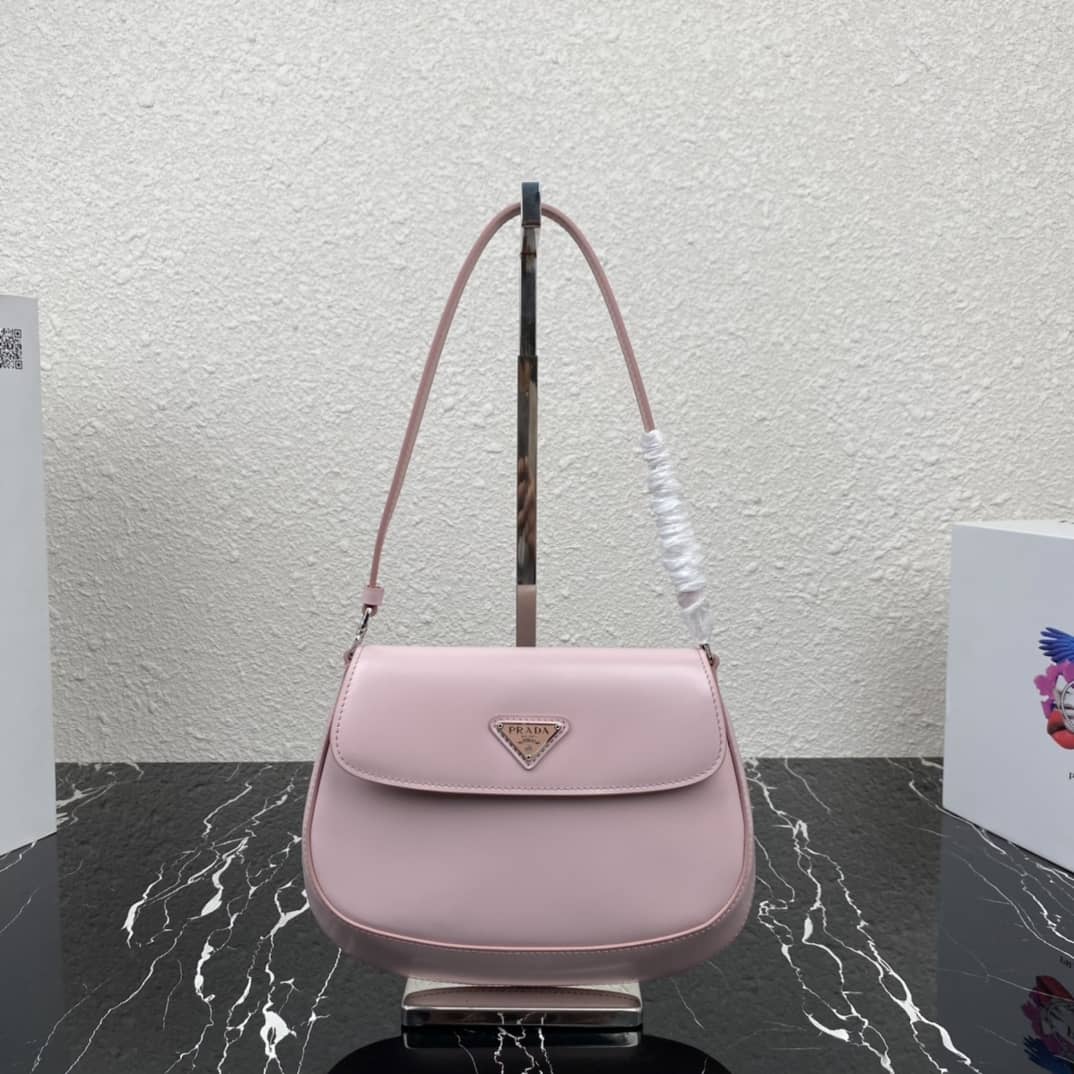Prada Cleo Bag Dupe Brushed Leather Flap Replica Shoulder Bag - DEEPREPS