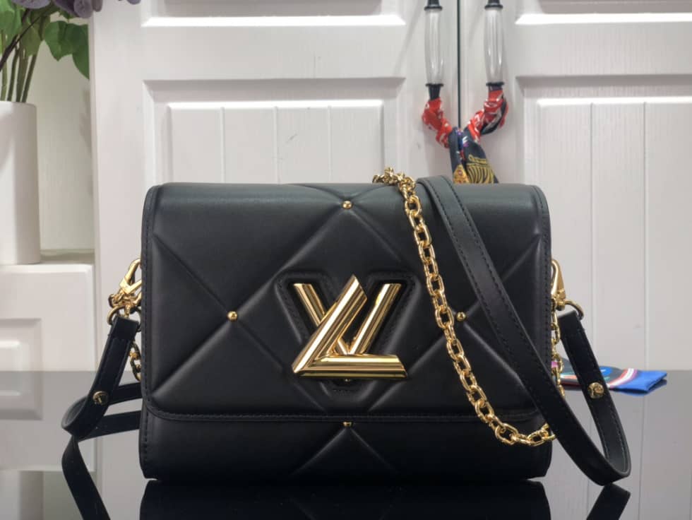 Louis Vuitton Twist MM Leather M59029 Replica Crossbody Bag - DEEPREPS