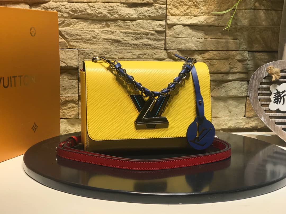 Louis Vuitton Twist MM Bag Yellow M50296 Replica - DEEPREPS